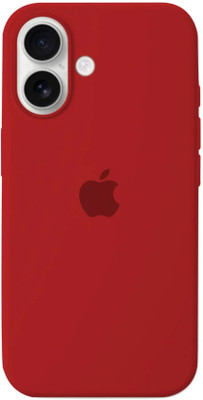 INNOPACE Back Cover for Apple iPhone 16(Red, Flexible, Silicon, Pack of: 1)