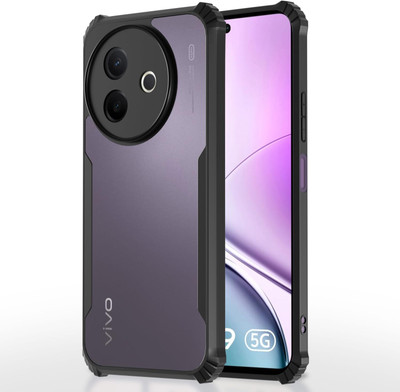 Mobikit Back Cover for Vivo Y39 5G, Protective Design | 360 Degree Protection(Black, Transparent, Shock Proof, Pack of: 1)