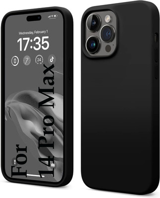 Imperium Back Cover for Apple iPhone 14 Pro Max(Black, Camera Bump Protector, Silicon, Pack of: 1)