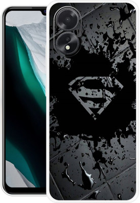 DUGGA Back Cover for OPPO A38, CPH2579, SUPERMAN, DC, LEGENDS, LOGO, SIGN(Black, Flexible, Silicon, Pack of: 1)
