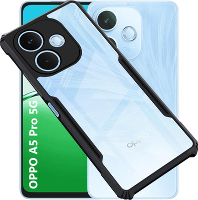 AIZLO Back Cover for OPPO A5 Pro 5G(Black, Camera Bump Protector, Pack of: 1)