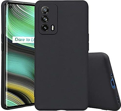 SMARTCASE Back Cover for Realme X7 Max(Black, Grip Case, Silicon, Pack of: 1)
