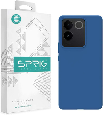 Sprig Back Cover for VIVO T2 PRO 5G(Blue, Hard Case, Silicon, Pack of: 1)