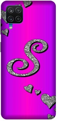 3D U PRINT Back Cover for Samsung Galaxy M12, S letter,S name,S word,S ALPHABET(Pink, Hard Case, Pack of: 1)