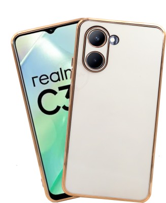 VAKIBO Back Cover for Realme C33(White, Grip Case, Pack of: 1)