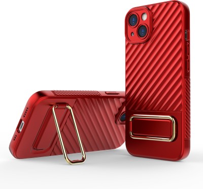 QRIOH Back Cover for Apple iPhone 13(Red, Grip Case, Silicon, Pack of: 1)