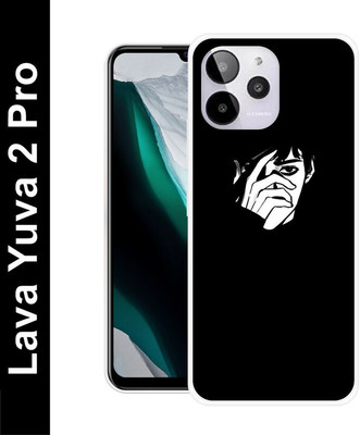 artocus Back Cover for LAVA YUVA 2 PRO(Black, White, Silicon, Pack of: 1)
