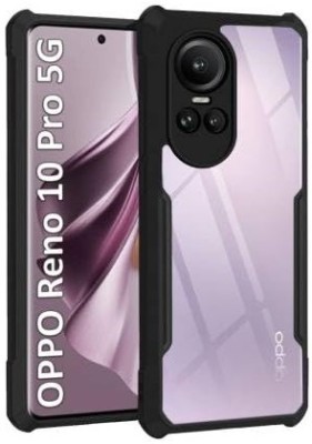 Bodoma Back Cover for Oppo Reno 10 Pro,Oppo Reno 10 5G(Black, Grip Case, Silicon, Pack of: 1)