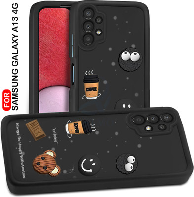 AESTMO Back Cover for Samsung Galaxy A13 4G(Black, Dual Protection, Silicon, Pack of: 1)