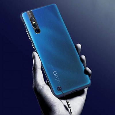 RiverForest Back Cover for Vivo V15 Pro(Black, Transparent, Frameless, Pack of: 1)