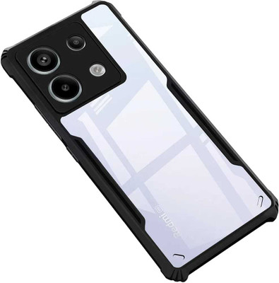 FAIYER BEAT Back Cover for REDMI NOTE 13 PRO(Transparent, Black, Camera Bump Protector, Pack of: 1)