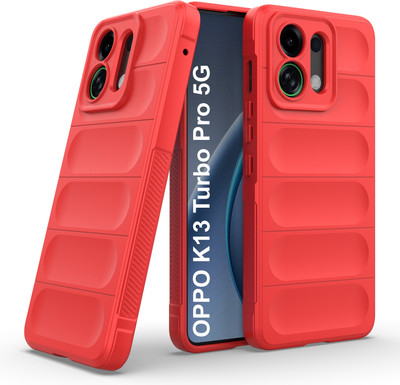 GLOBAL NOMAD Back Cover for OPPO K13 Turbo Pro 5G(Red, 3D Case, Silicon, Pack of: 1)