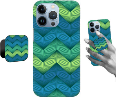 iCopertina Back Cover for Apple iPhone 13 Pro(Blue, Green, Cases with Holder, Pack of: 2)