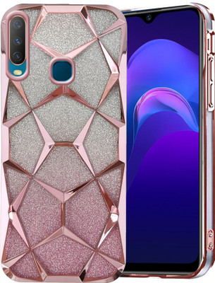 TRIESTER Back Cover for VIVO Y15, VIVO Y12, VIVO Y17(Pink, Electroplated, Pack of: 1)