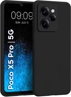 SRT Back Cover for Poco X5 Pro 5G(Black, Pack of: 1)