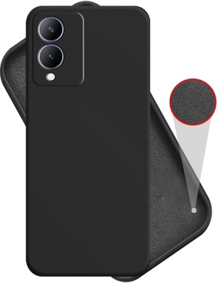 Bodoma Back Cover for Vivo Y17s, Vivo Y28 5G(Black, Grip Case, Silicon, Pack of: 1)
