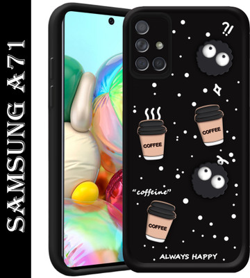 BOZTI Back Cover for SAMSUNG Galaxy A71(Black, 3D Case, Pack of: 1)