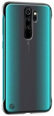 KGL KING Back Cover for Redmi 9 Prime Frameless(Black, Transparent, Camera Bump Protector, Pack of: 1)