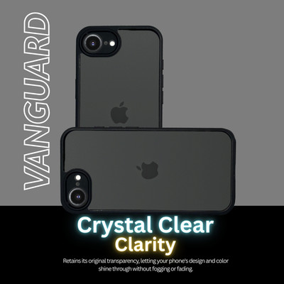 fonfox Back Cover for I PHONE 16E | PREMIUM TRANSPARENT clear back panel | ENHANCED anti-slip grip(Transparent, Camera Bump Protector, Pack of: 1)