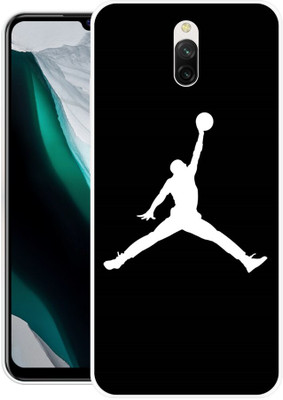 FRONK Back Cover for Redmi 8A Dual, MZB8952IN, JORDAN, SIGN, LOGO, DESIGN(Black, Flexible, Silicon, Pack of: 1)