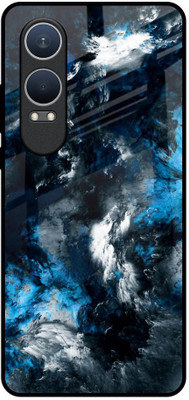 QRIOH Glass Back Cover for OnePlus Nord CE4 Lite 5G(Multicolor, Grip Case, Pack of: 1)