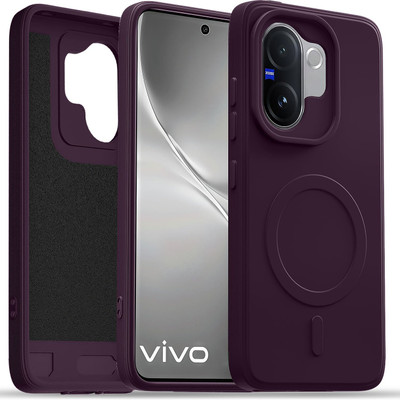 Flipkart SmartBuy Back Cover for vivo V60e(Purple, Flexible, Silicon, Pack of: 1)