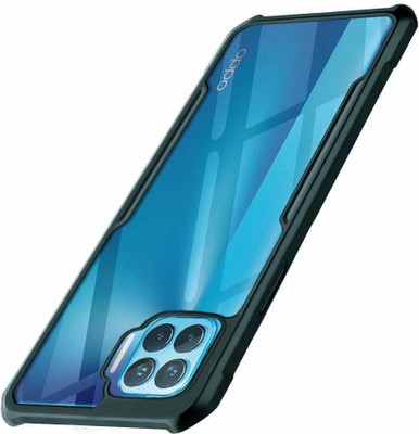 WOW Imagine Back Cover for Oppo F17 Pro / A93 / Reno 4F 360 Degree Camera Protection | Transparent Hybrid(Green, Camera Bump Protector, Pack of: 1)