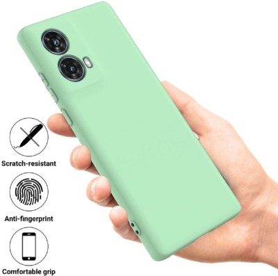 Wellchoice Back Cover for Motorola Edge 50 Fusion, Moto Edge 50 Fusion(Green, Shock Proof, Silicon, Pack of: 1)