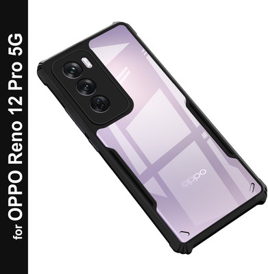 King Maker Back Cover for OPPO Reno 12 Pro 5G(Black, Shock Proof, Pack of: 1)