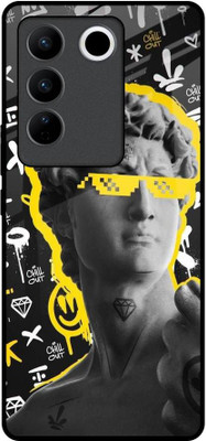 Hocopoco Back Cover for Vivo V27 5G(Black, Grip Case, Pack of: 1)