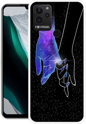 DUGGA Back Cover for LAVA Blaze, LZX403, GIRL, BOY, HAND, LOVE, COUPLE(Black, Flexible, Silicon, Pack of: 1)