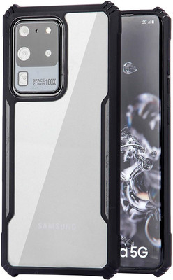 Bavishyahub Back Cover for SAMSUNG Galaxy S20 Ultra(Transparent, Camera Bump Protector, Pack of: 1)