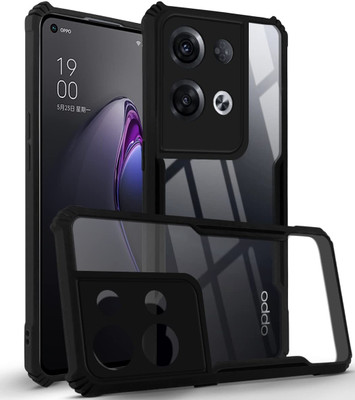 Vlmbr Front & Back Case for Oppo Reno8 5G(Transparent, Camera Bump Protector, Pack of: 1)