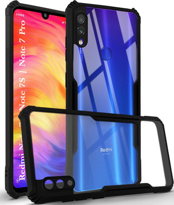 BOZTI Back Cover for Mi Redmi Note 7 Pro, Mi Redmi Note 7, Mi Redmi Note 7S(Blue, Black, Grip Case, Pack of: 1)