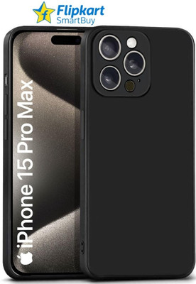 Flipkart SmartBuy Back Cover for Apple iPhone 15 Pro Max, iPhone 15 Pro Max(Black, Grip Case, Silicon, Pack of: 1)