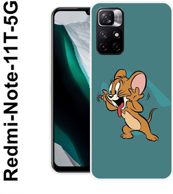 FEBOS Back Cover for Redmi Note 11T 5G(Brown, Flexible, Pack of: 1)