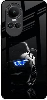 QRIOH Glass Back Cover for Oppo Reno10 5G(Multicolor, Grip Case, Pack of: 1)
