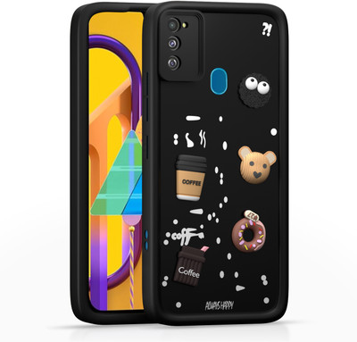 Pikkme Back Cover for Samsung Galaxy M21 / M30s / M21 2021(Black, Grip Case, Silicon)