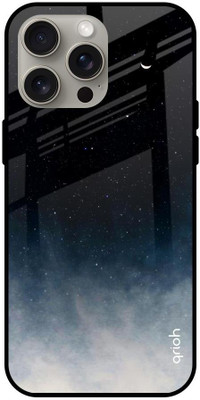 QRIOH Glass Back Cover for Apple iPhone 15 Pro Max(Multicolor, Grip Case, Pack of: 1)