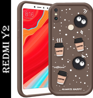 BOZTI Back Cover for Mi Redmi Y2(Brown, 3D Case, Pack of: 1)