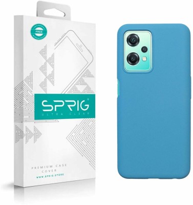 Sprig Liquid Silicone Back Cover for realme 9 Pro 5G(Blue, Shock Proof, Silicon, Pack of: 1)