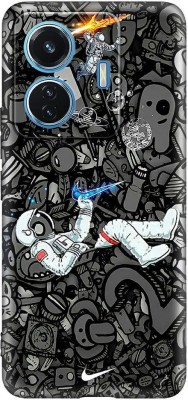 printwhiz Back Cover for Vivo T1 44w, iQOO Z6 44w(Black)