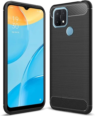 Xesus Back Cover for Oppo A15 Oppo A15s(Black, Dual Protection, Silicon, Pack of: 1)