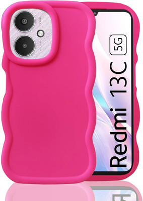 KC Back Cover for Redmi 13C 5G(Pink, Shock Proof, Silicon, Pack of: 1)