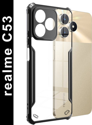 KWINE CASE Back Cover for Realme C53(Black, Shock Proof, Silicon, Pack of: 1)
