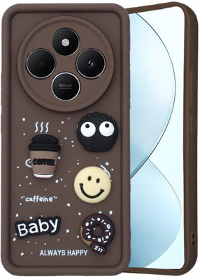 Micvir Back Cover for Poco M7 5G(Brown, Silicon, Pack of: 1)