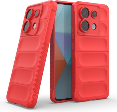 GLOBAL NOMAD Back Cover for Poco X6 5G(Red, 3D Case, Silicon, Pack of: 1)