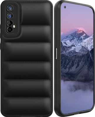 V-TAN Back Cover for Realme 7(Black, Silicon, Pack of: 1)