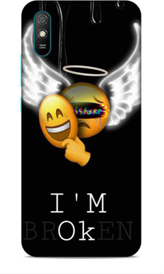 SmashItUp Back Cover for Redmi 9I/9A Quote / I am Okay(Multicolor, Hard Case, Pack of: 1)