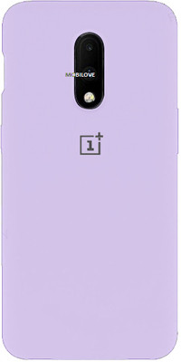 MOBILOVE Back Cover for OnePlus 6T(Purple, Shock Proof, Silicon, Pack of: 1)